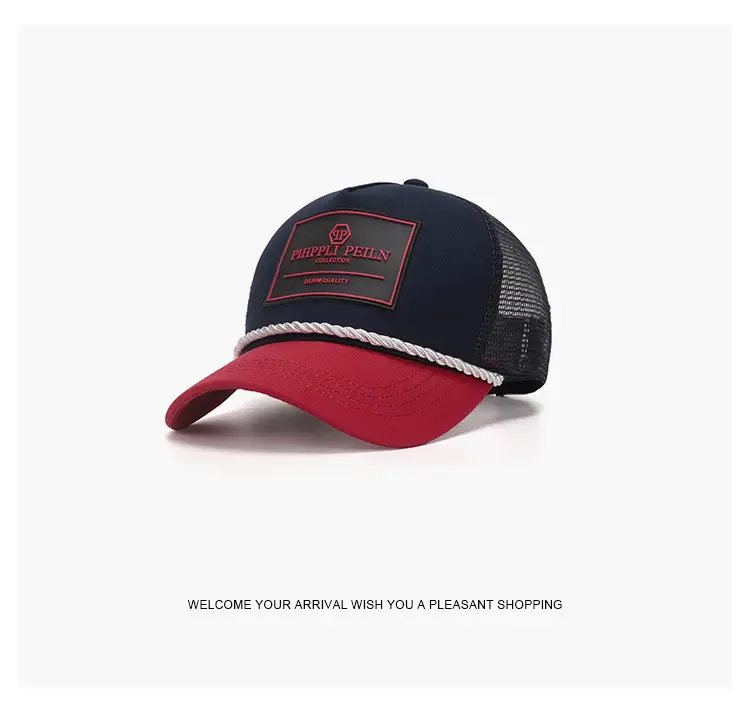 Men's Mesh Baseball Cap SPF50+ Red Black UV Protection — feature 6