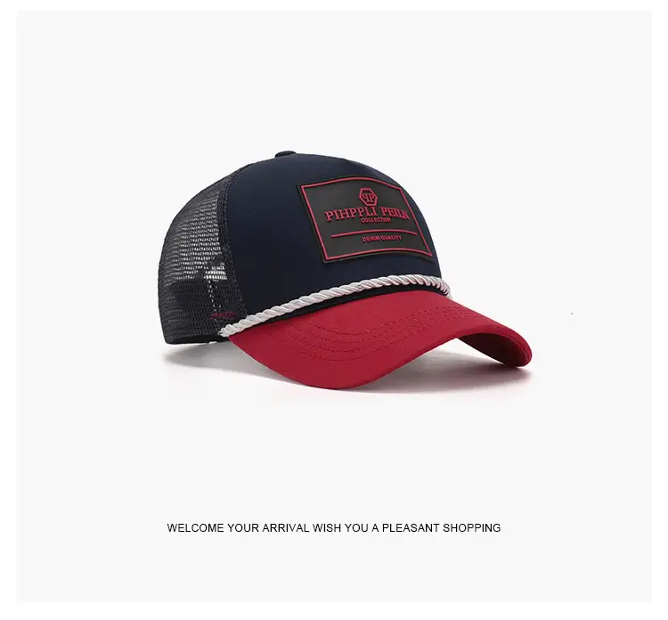 Men's Mesh Baseball Cap SPF50+ Red Black UV Protection — feature 7