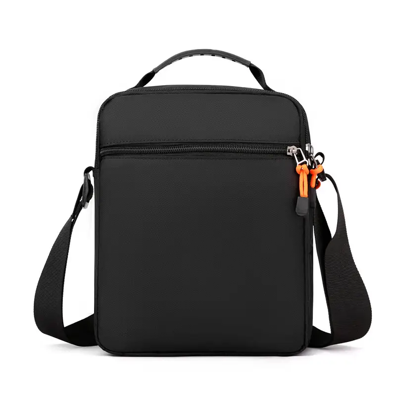 Men's Black Waterproof Shoulder Bag with Crossbody Strap - Image 9