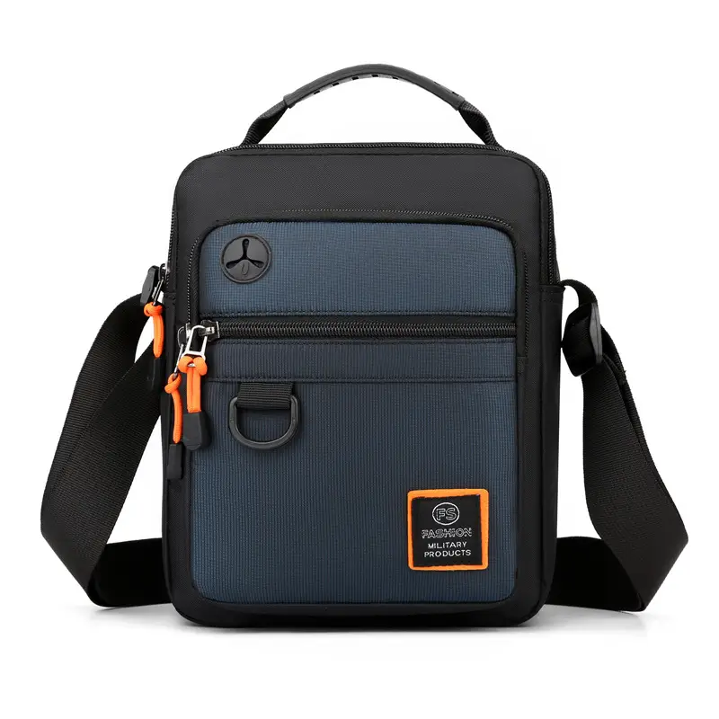 Men's Black Waterproof Shoulder Bag with Crossbody Strap - Image 4