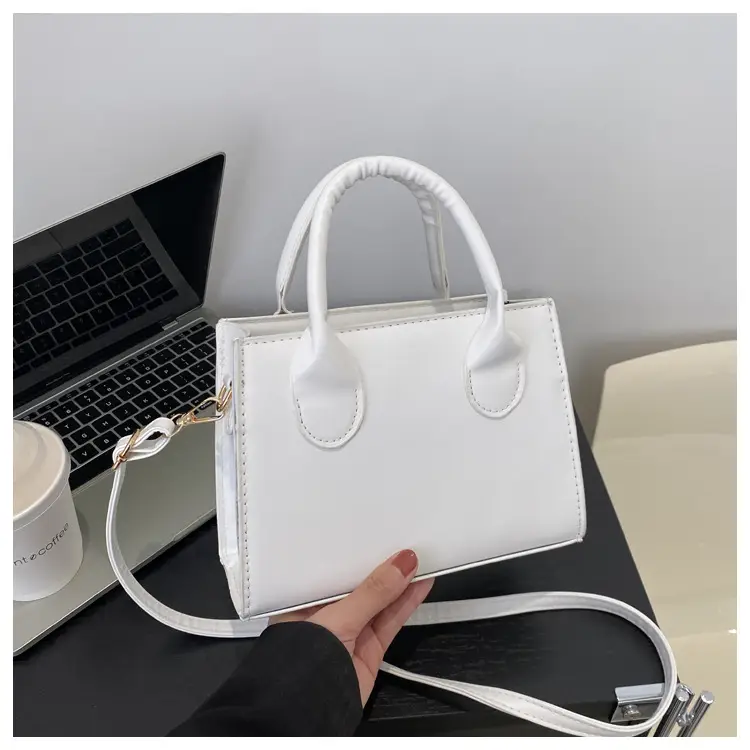 Retro Textured Square Bag Women Brown Shoulder Crossbody — feature 18