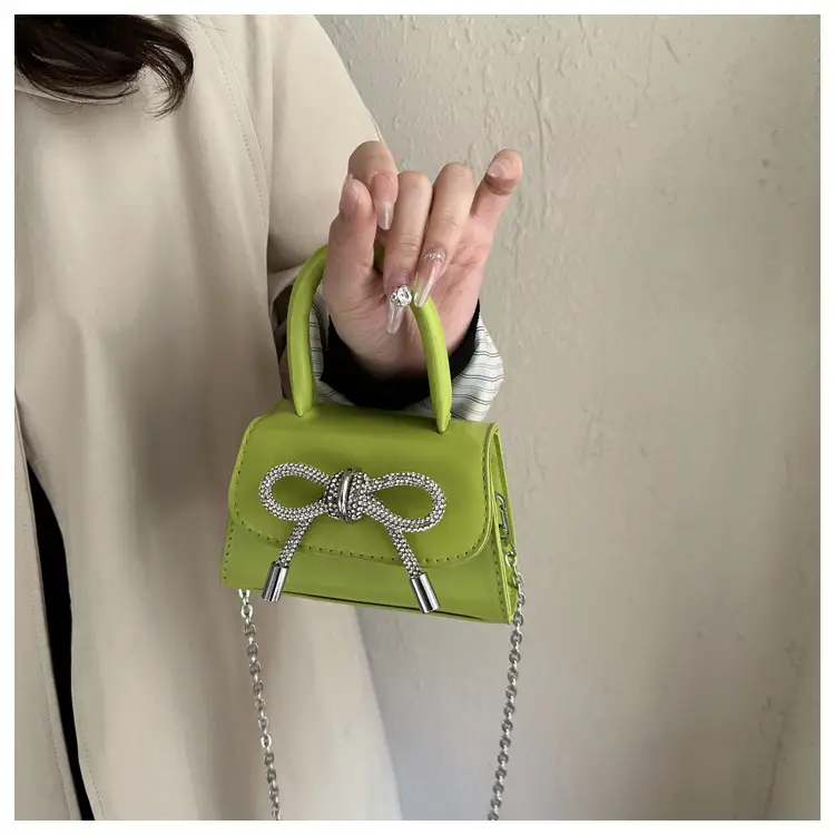 Pink Korean Bow Mini Shoulder Messenger Bag — feature 11