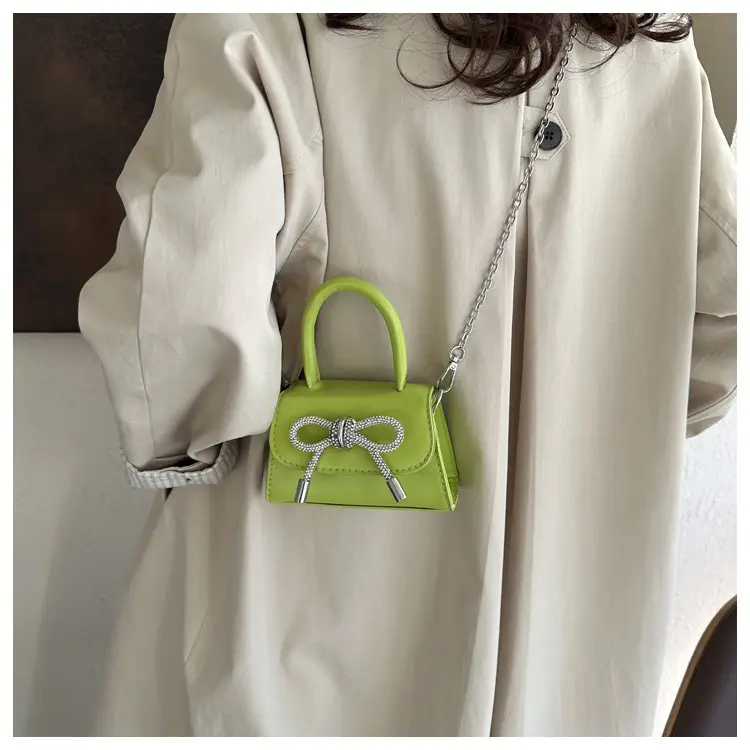 Pink Korean Bow Mini Shoulder Messenger Bag — feature 13