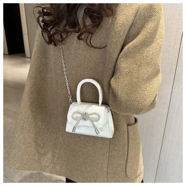 Pink Korean Bow Mini Shoulder Messenger Bag — feature 20