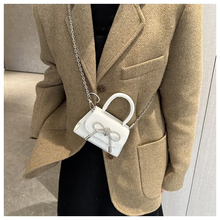 Pink Korean Bow Mini Shoulder Messenger Bag — feature 22