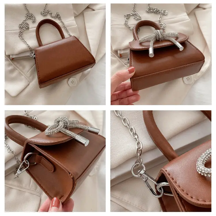 Pink Korean Bow Mini Shoulder Messenger Bag — feature 7