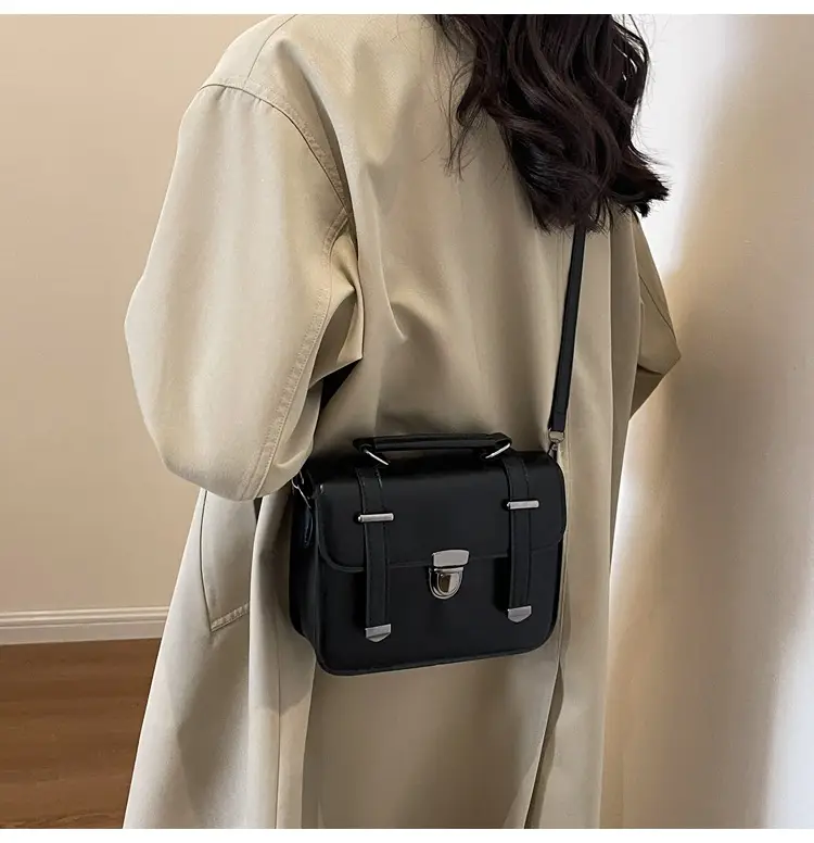 Women's tan leather shoulder messenger bag 2023 — feature 15