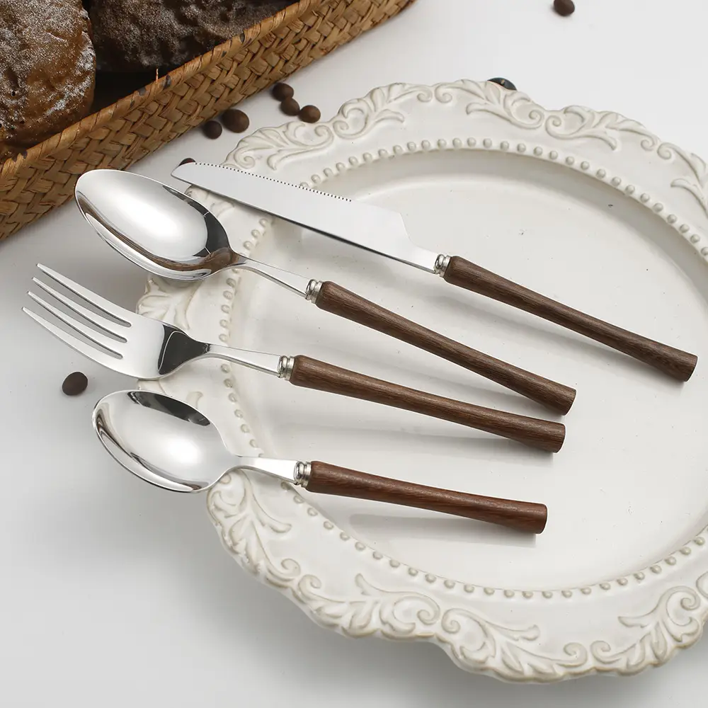 Stainless Steel Spoon with Wooden Handle for Home & Dining — feature 4
