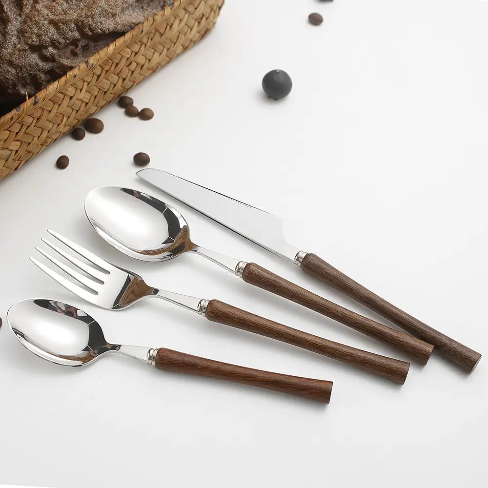 Stainless Steel Spoon with Wooden Handle for Home & Dining — feature 5