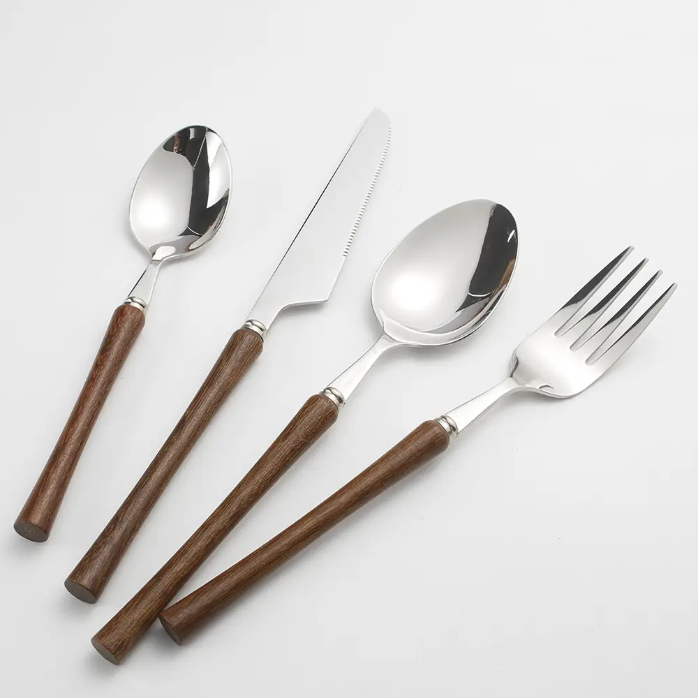 Stainless Steel Spoon with Wooden Handle for Home & Dining — feature 7