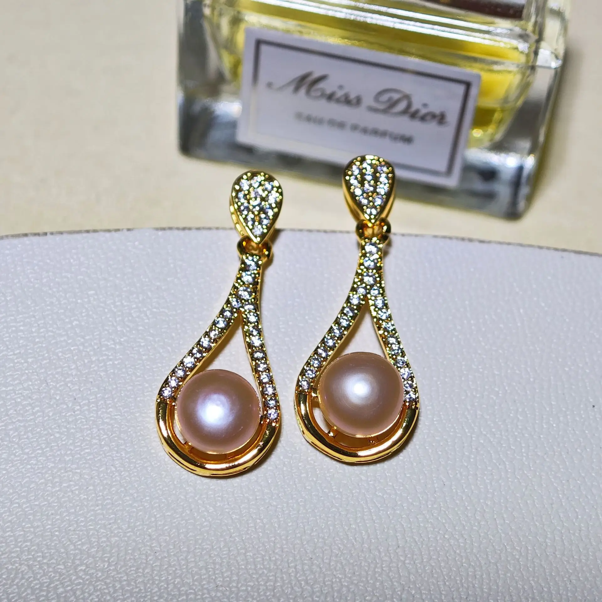 S925 Gold Pearl Star Earrings for Women - Image 6