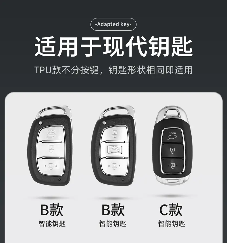 Applicable to Beijing Hyundai ix35 Car Key Set Name Figure Elantra Yuena Fista Sonata ix25 Shengda Bag — feature 1