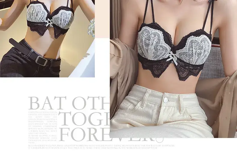 Lace Push Up Bra for Women Small Chest Anti Sagging — feature 38