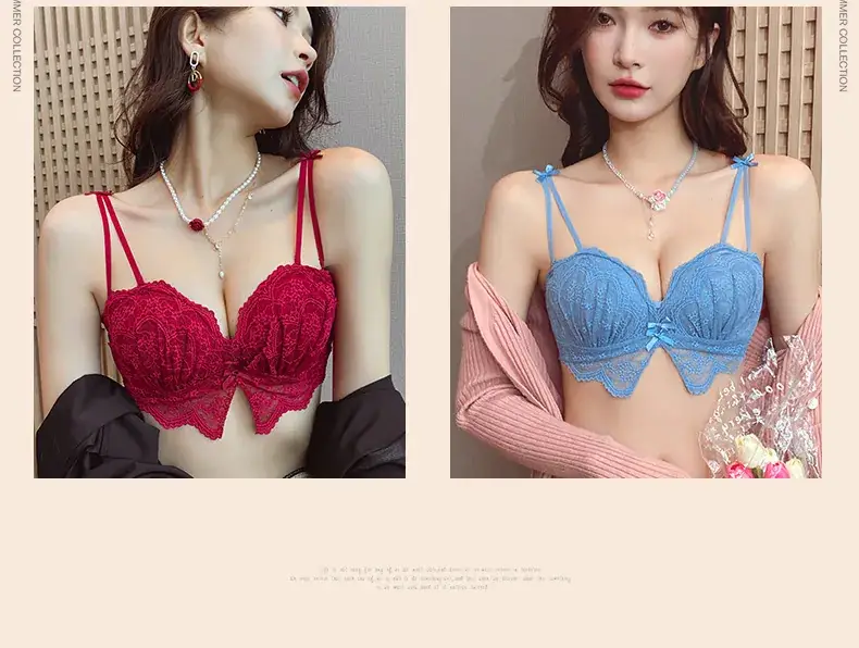 Lace Push Up Bra for Women Small Chest Anti Sagging — feature 42