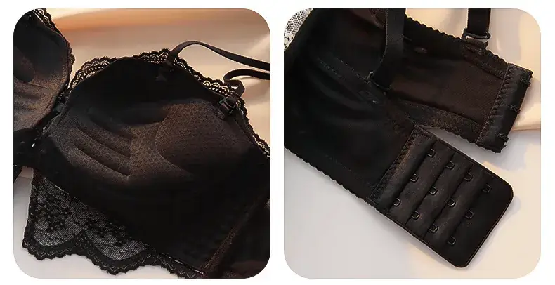 Lace Push Up Bra for Women Small Chest Anti Sagging — feature 48