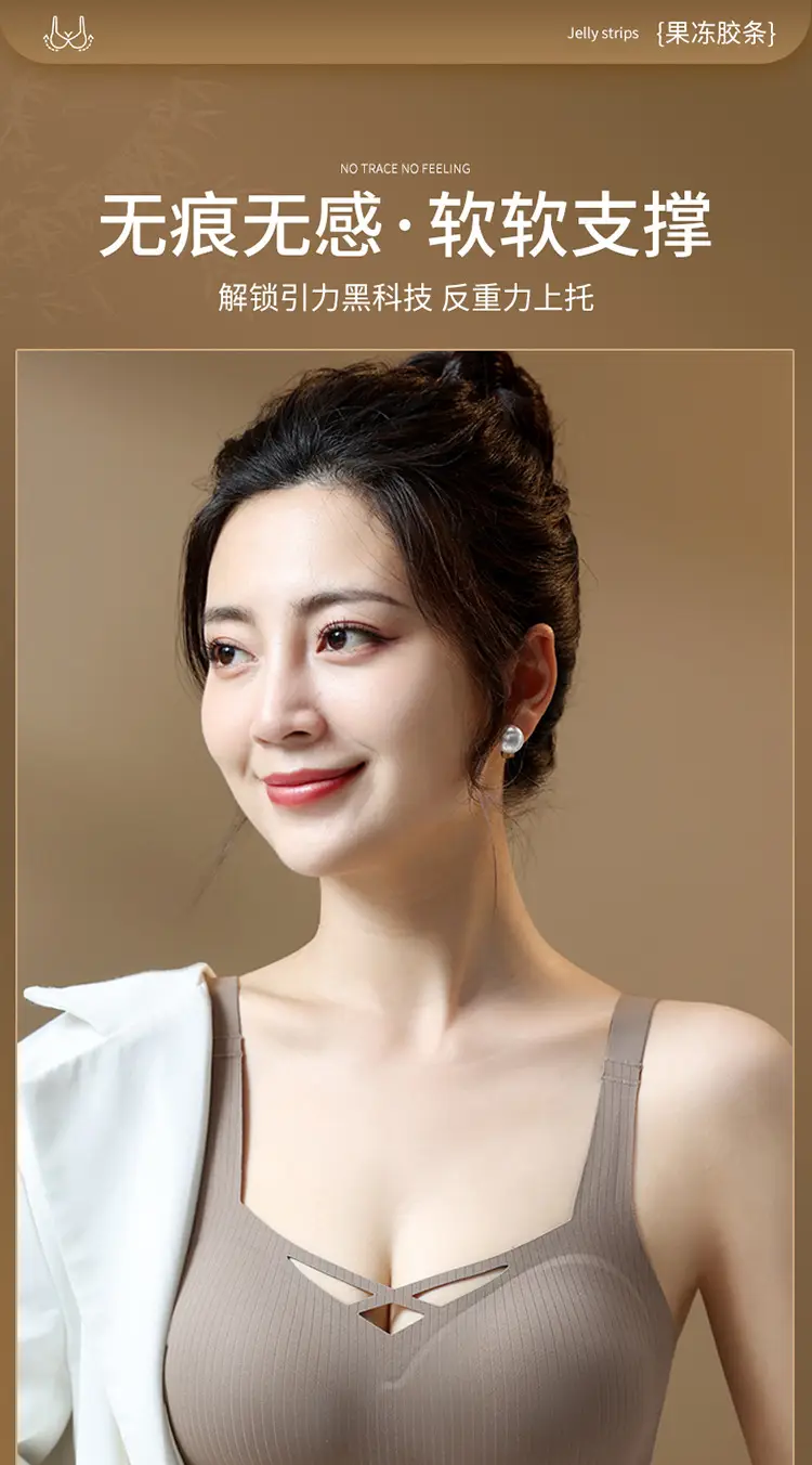 White Crossback Bra for Large Busts, Anti-Sagging, Slimming — feature 1