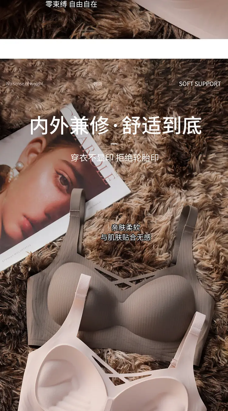 White Crossback Bra for Large Busts, Anti-Sagging, Slimming — feature 17