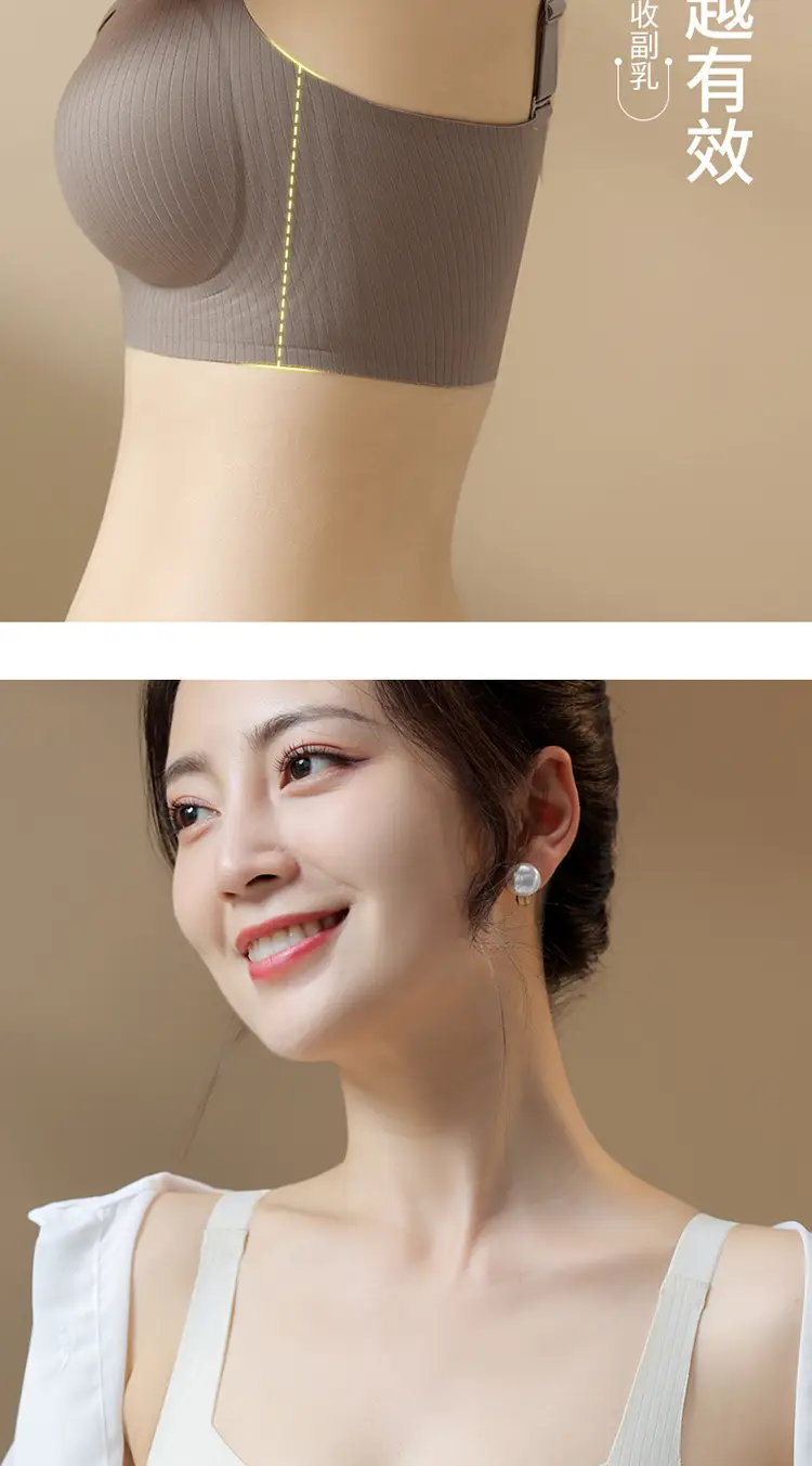 White Crossback Bra for Large Busts, Anti-Sagging, Slimming — feature 8