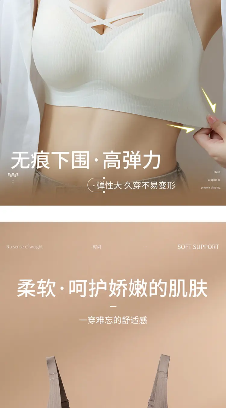 White Crossback Bra for Large Busts, Anti-Sagging, Slimming — feature 9