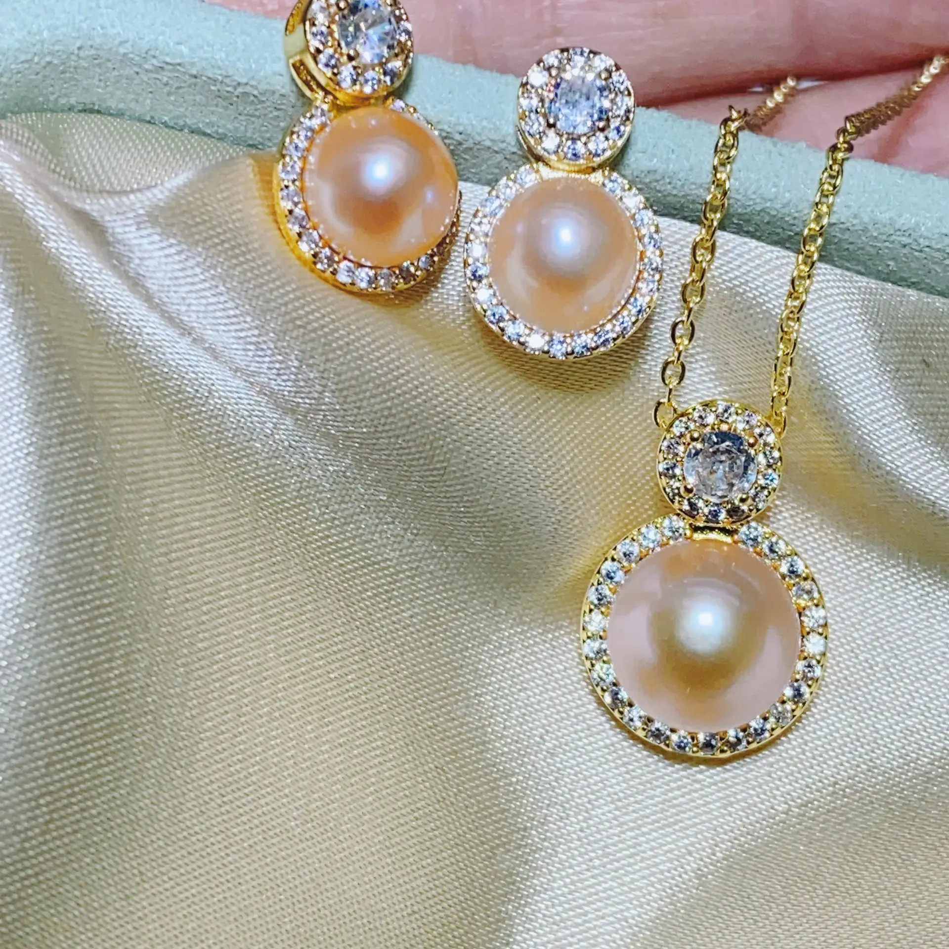 S925 Silver Pearl Pin Earrings Set for Women - Image 9