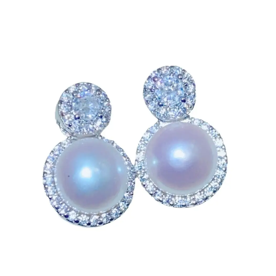 S925 Silver Pearl Pin Earrings Set for Women - Image 11