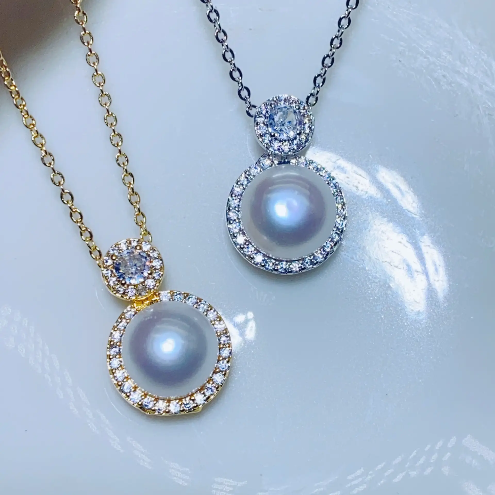 S925 Silver Pearl Pin Earrings Set for Women - Image 3