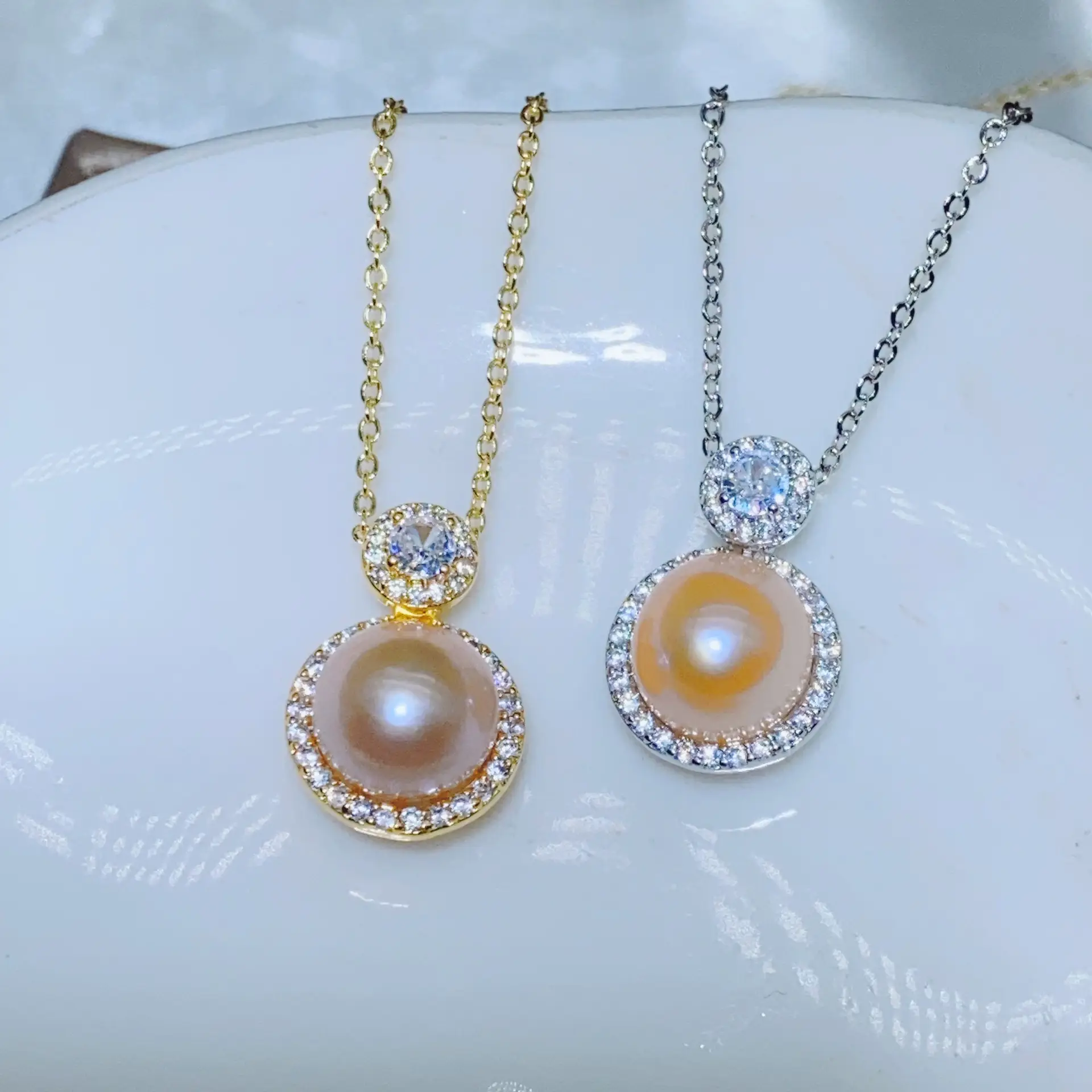 S925 Silver Pearl Pin Earrings Set for Women - Image 4