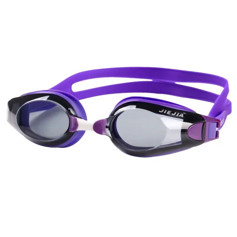 Jiejia Purple Anti-Fog Swimming Goggles for Adults - Image 35