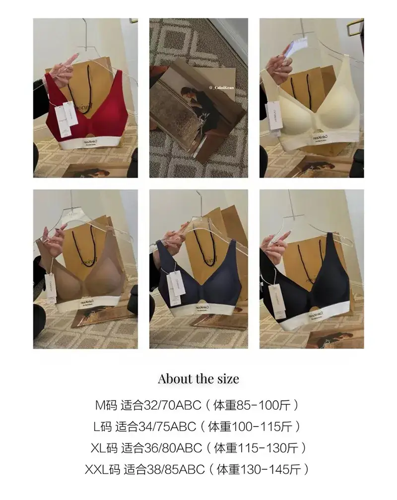 Contrast Pull-Up Bra for Women, Hollow-Out Wireless Bra for Small Busts — feature 7