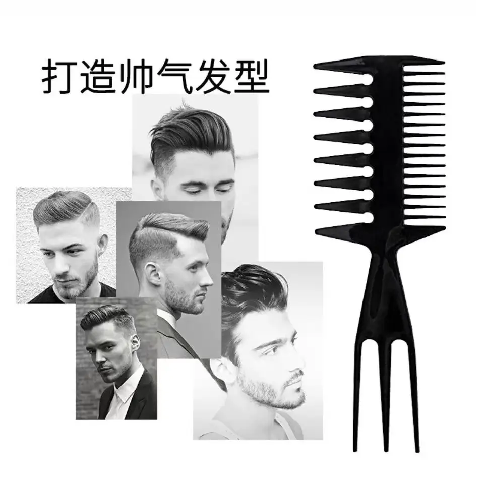 Black Wide-Tooth Hair Comb 15cm Styling — feature 4