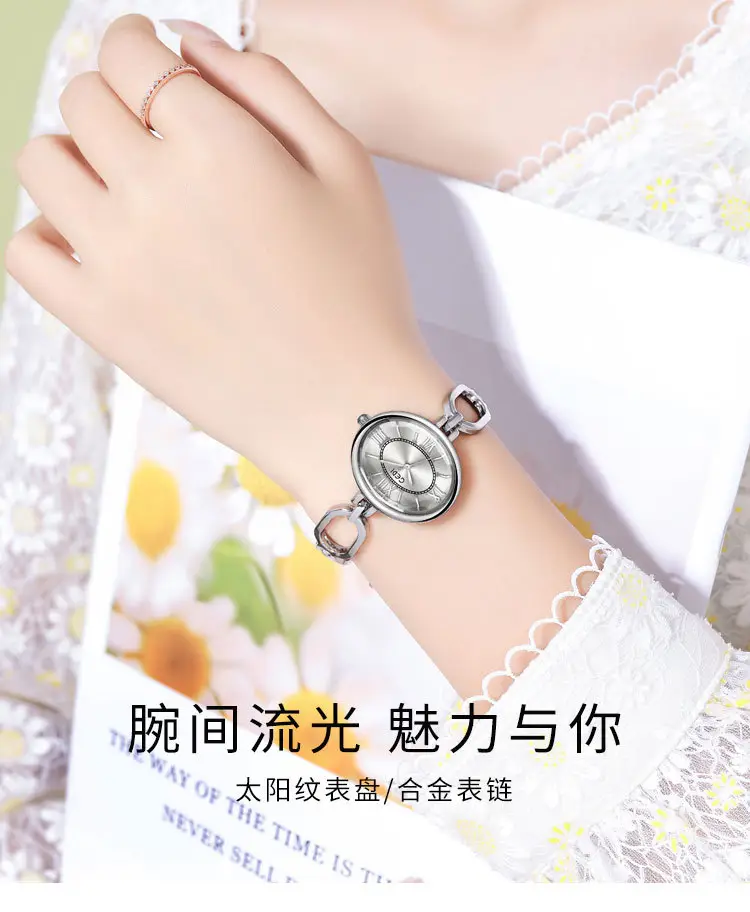 Women's Silver Quartz Watch with Roman Dial — feature 2