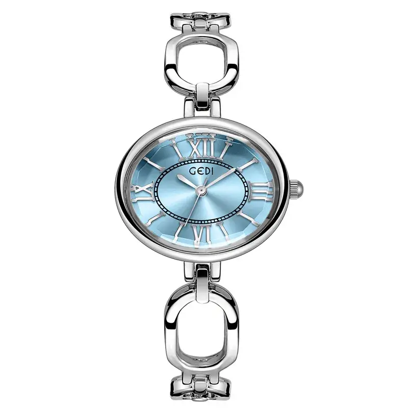 Women's Silver Quartz Watch with Roman Dial - Image 4