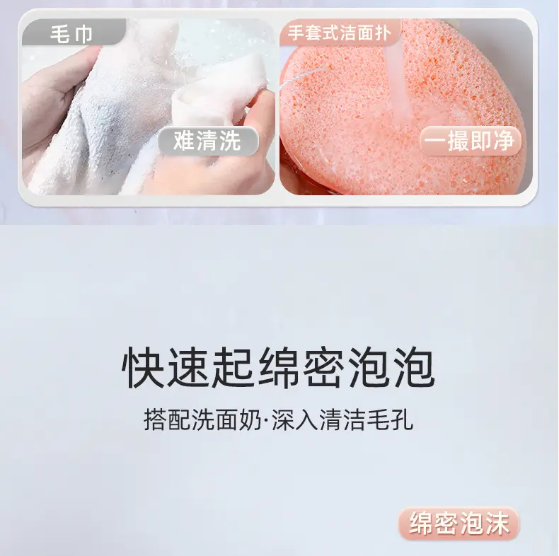 Face Wash Sponge Blue Glove Type Cleansing — feature 12