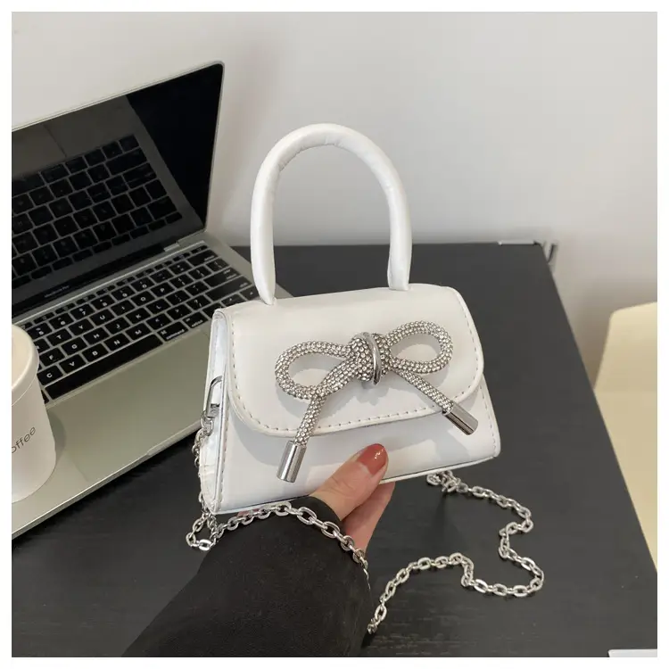 Pink Bowknot Crossbody Bag for Women - Image 2