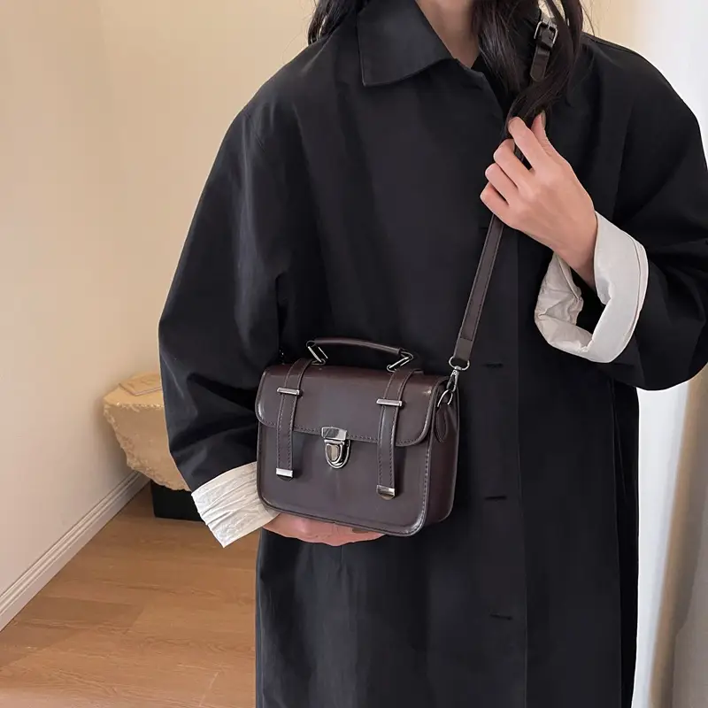 Small Square Korean Style Shoulder Bag 2023 Winter - Image 5