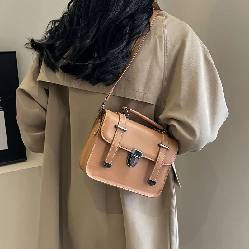 Small Square Korean Style Shoulder Bag 2023 Winter - Image 7