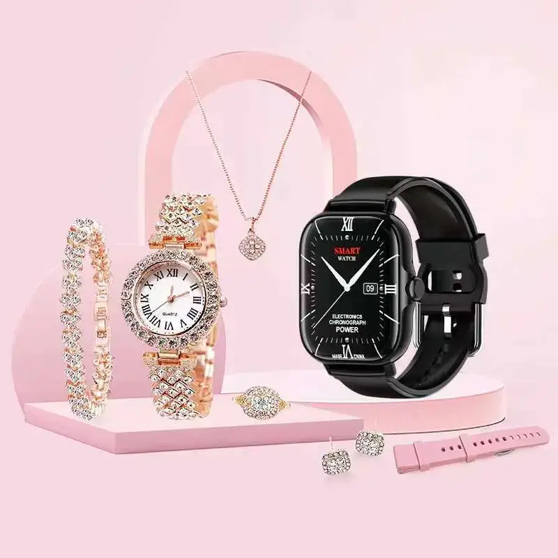 A58 Plus Smart Watch for Women Pink with Accessories — feature 9