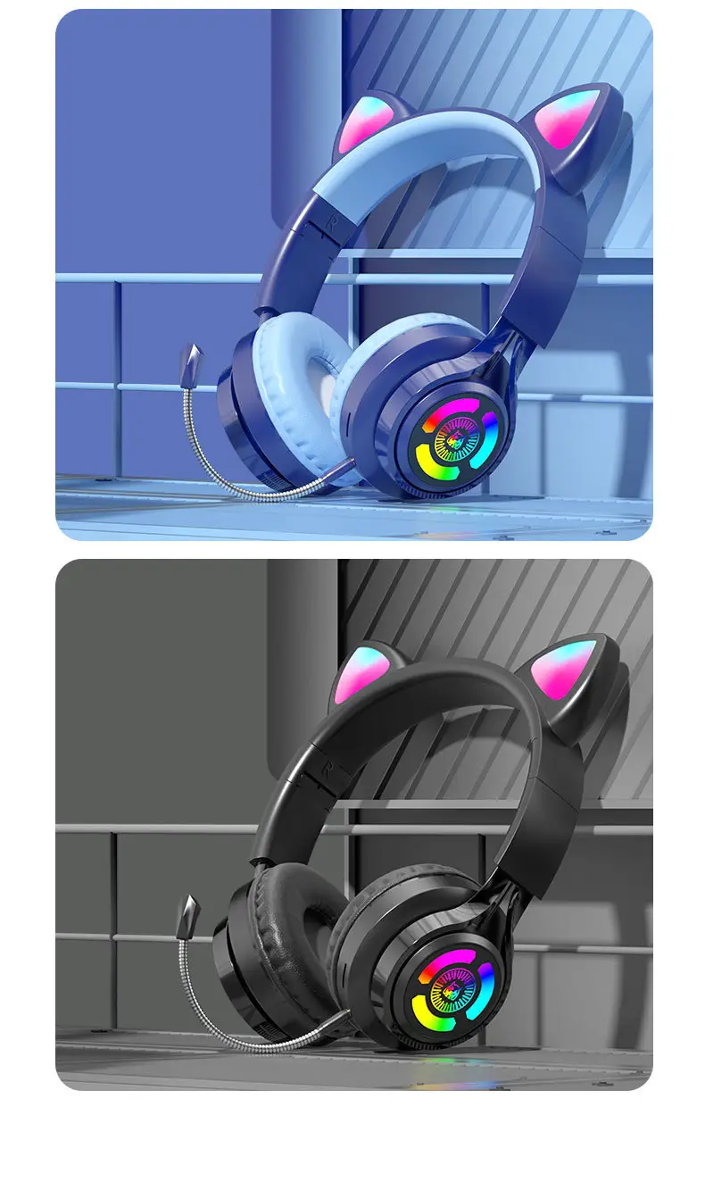 Cat Ear Bluetooth Headset with RGB Lights β feature 20