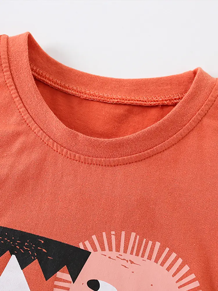 Malwee Boys Orange Printed T-Shirt with Day of Pride Design - Image 6