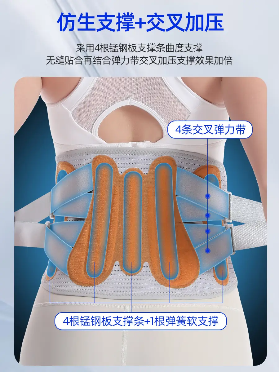 Waist Support Belt for Lumbar Strain & Heat - Image 2