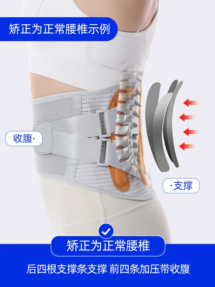 Waist Support Belt for Lumbar Strain & Heat - Image 4