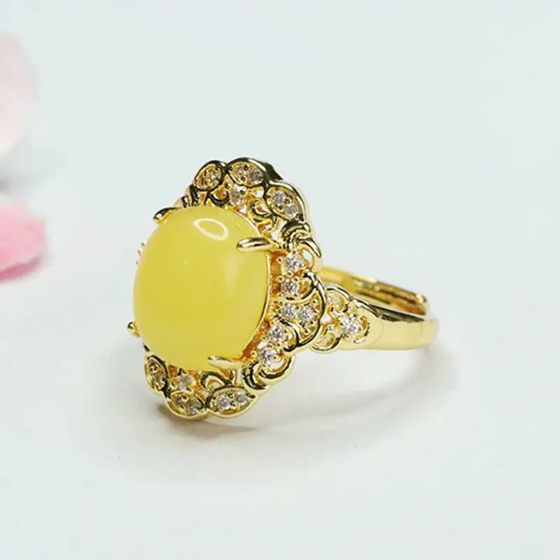 Guan Yu Amber Ring for Women S3122003 - Image 3