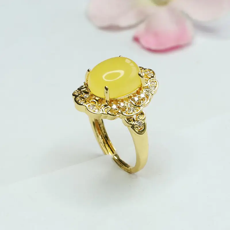 Guan Yu Amber Ring for Women S3122003 - Image 5