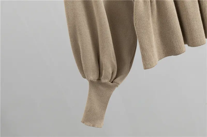 Cross-Border Foreign Trade Versatile Ladylike Two-Piece Set Ruffled Sweater High-Waist Slim Skirt Suit for Women in Autumn — feature 8
