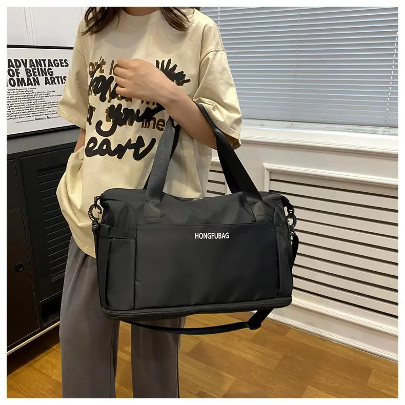 Black Retractable Crossbody Sports Yoga Bag Large Capacity — feature 33