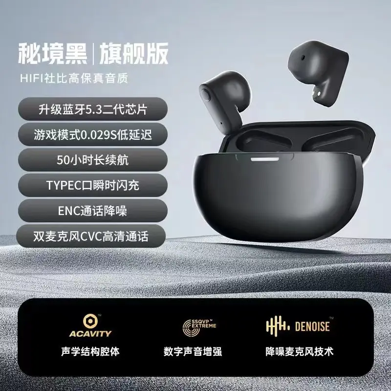 Wireless Bluetooth Headset 5.3 Ultra Long Battery Touch Screen - Image 4