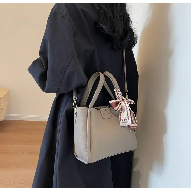 2023 Women's Brown Leather Shoulder Bag with Crossbody Strap — feature 10