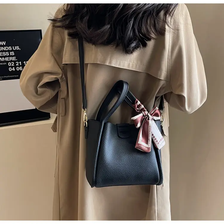 2023 Women's Brown Leather Shoulder Bag with Crossbody Strap — feature 17