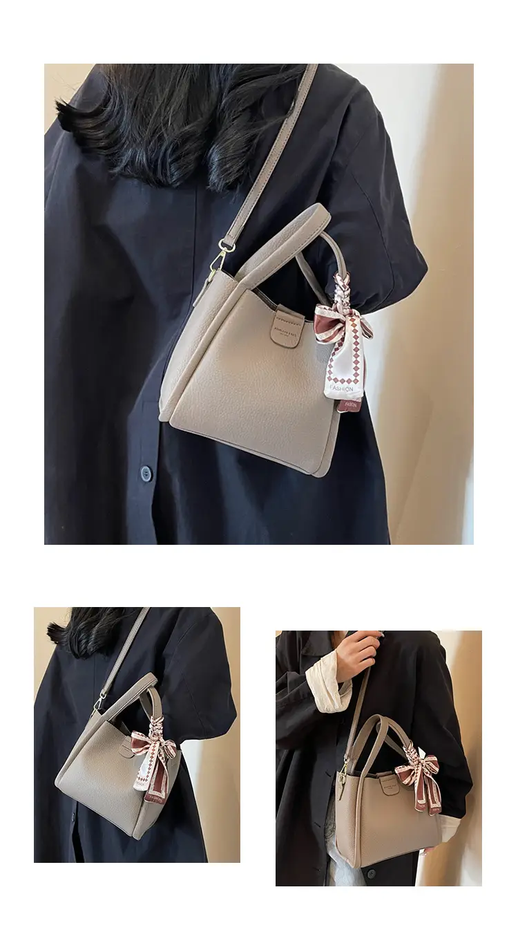2023 Women's Brown Leather Shoulder Bag with Crossbody Strap — feature 20
