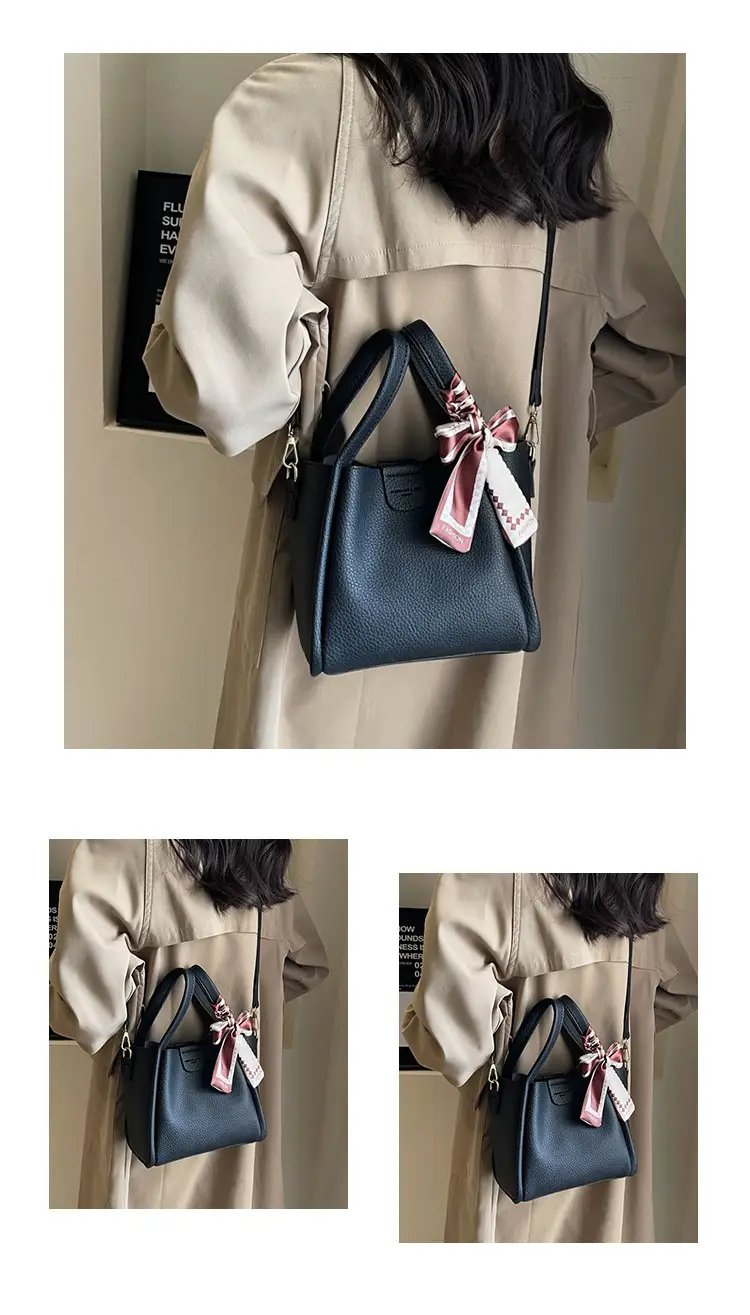 2023 Women's Brown Leather Shoulder Bag with Crossbody Strap — feature 21